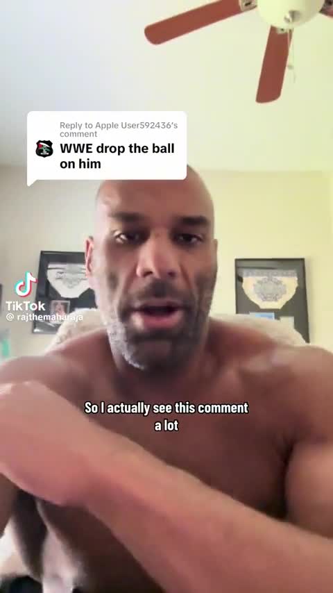 Jinder Mahal responding to someone saying “WWE dropped the ball on him”