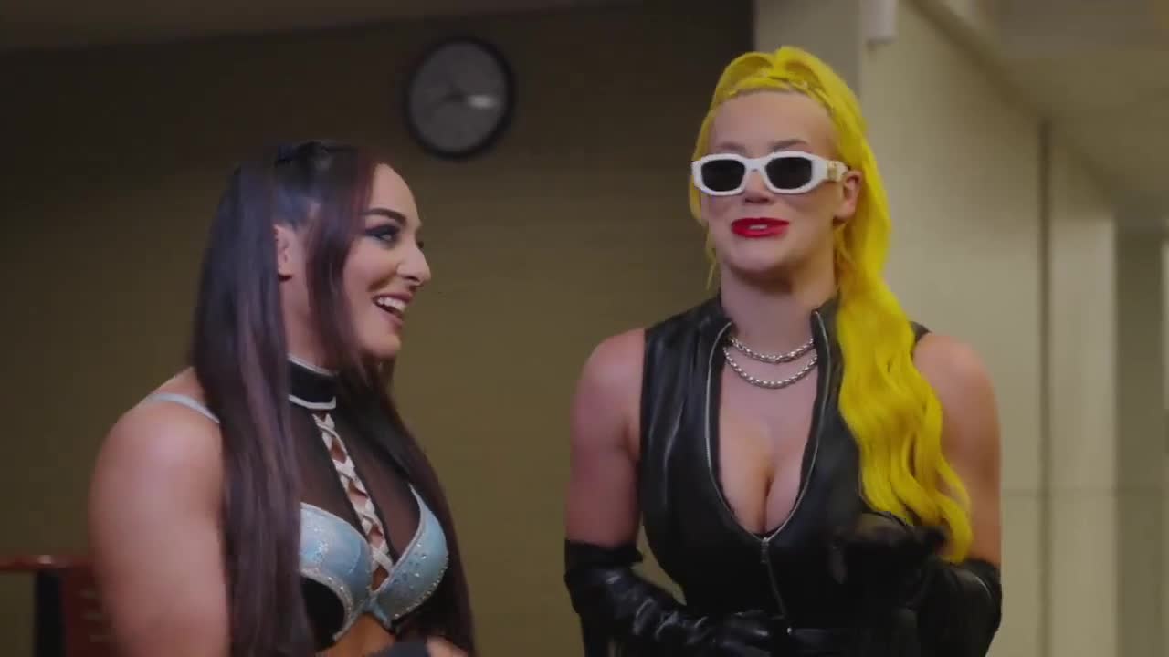 Deonna Purrazzo and Taya Valkyrie roasting Thunder Rosa (Post Collision interview on AEW’s YouTube channel)