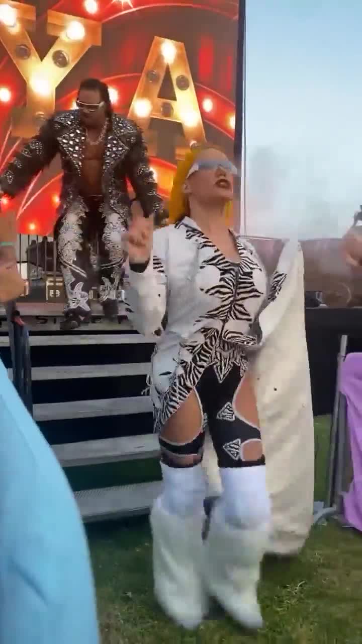 Clips from the AEW x Adult Swim Battle for the Booty event at Comic-Con